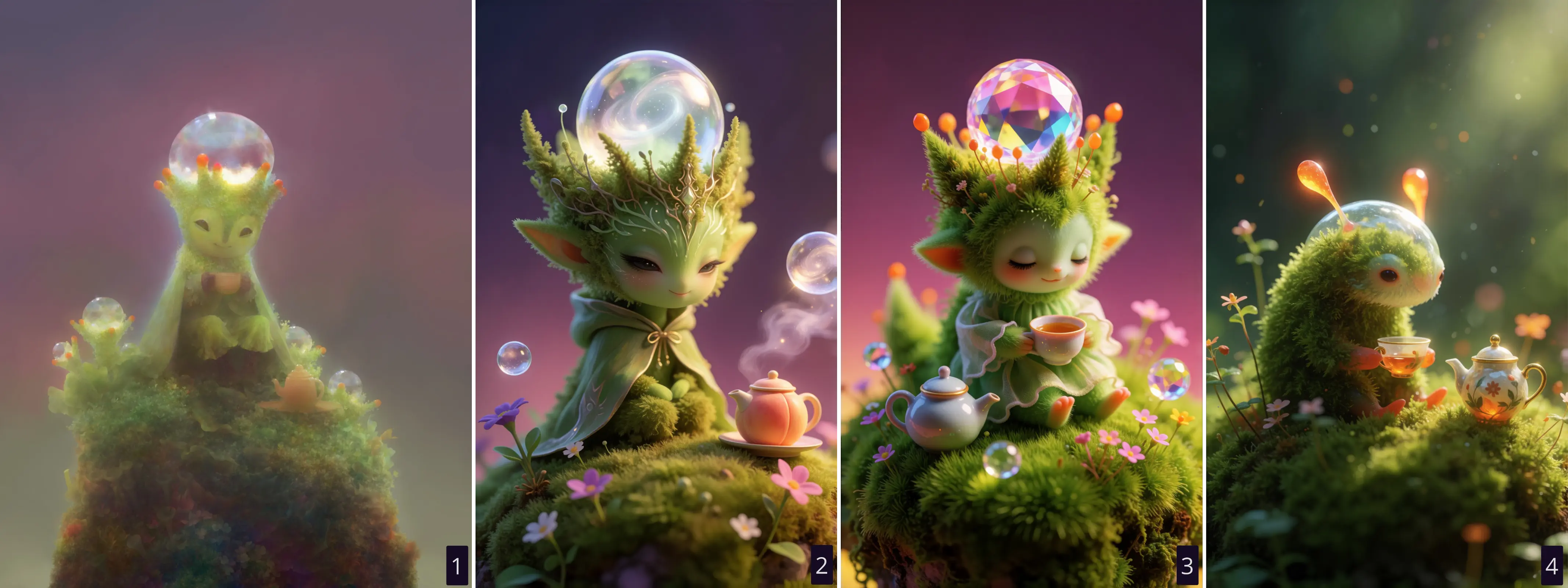 Comparing an image description with and without the skill